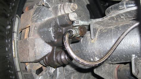 brake hose leaking at caliper